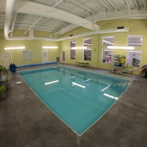 A photo of the aquatic therapy pool at the PT360 Shelburne studio